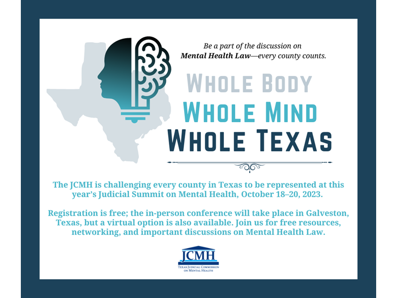 Whole Texas Challenge Texas Judicial Commission on Mental Health